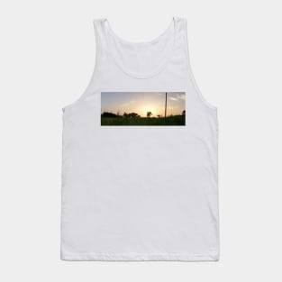 Sunset over the field Tank Top